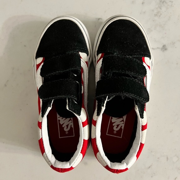 Red & Black Minnie Mouse polka dot Vans - Picture 2 of 4